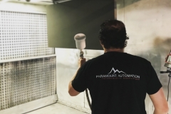 a spray booth