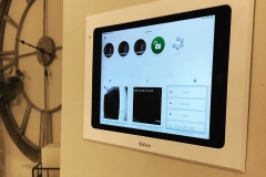 A wall mounted Ipad