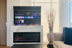 A motorized tv lift